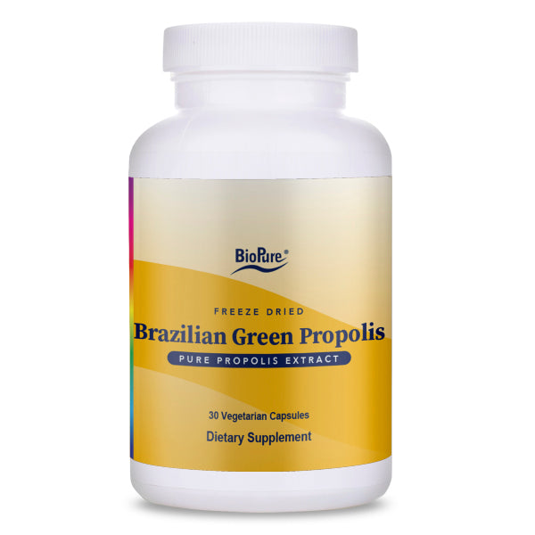  BioPure Brazilian Green Propolis Pure Propolis Extract –  Natural Freeze-Dried Extract with Atrepillin-C ad Phenols to Support  Respiratory, Gastrointestinal, and Immune Function – 60 Capsules : Health &  Household