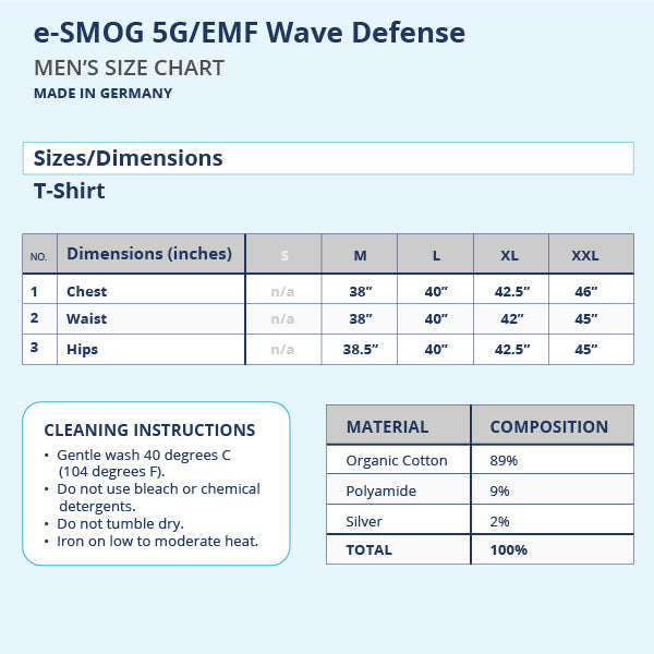 e-SMOG 5G/EMF Wave Defense Men’s T-Shirt-Wholesale
