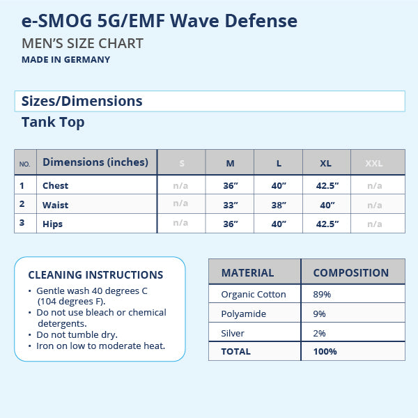 e-SMOG 5G/EMF Wave Defense Men’s Tank-Wholesale