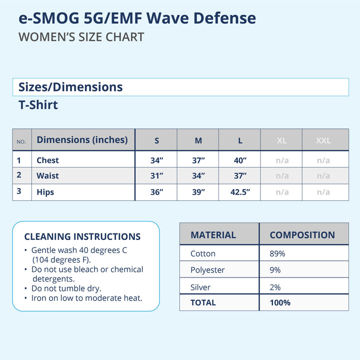e-SMOG 5G/EMF Wave Defense Women’s T-Shirt-Wholesale